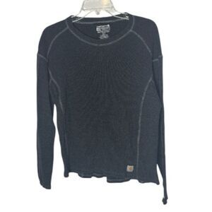 Carhartt Force Charcoal Grey Midweight Waffle Baselayer Thermal Shirt. Size Lg.